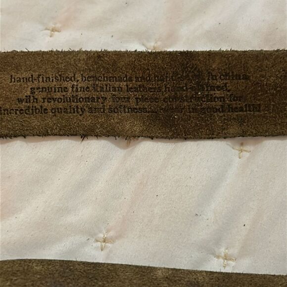 LEATHER ISLAND BY BILL LAVIS PERFECTLY DISTRESSED MEN'S leather belt size 38 - Picture 4 of 13